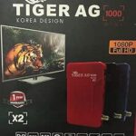 جهاز استقبال رقمي عالي الوضوح للاقمار الصناعية طراز AG-1000 mini X2 من تايجر - بلون اسود