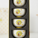 ♥️ طقم بولات بورسلين 4 قطع ♥️ اشكال ديزني سبونش بوب✨