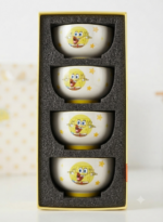 ♥️ طقم بولات بورسلين 4 قطع ♥️ اشكال ديزني سبونش بوب✨