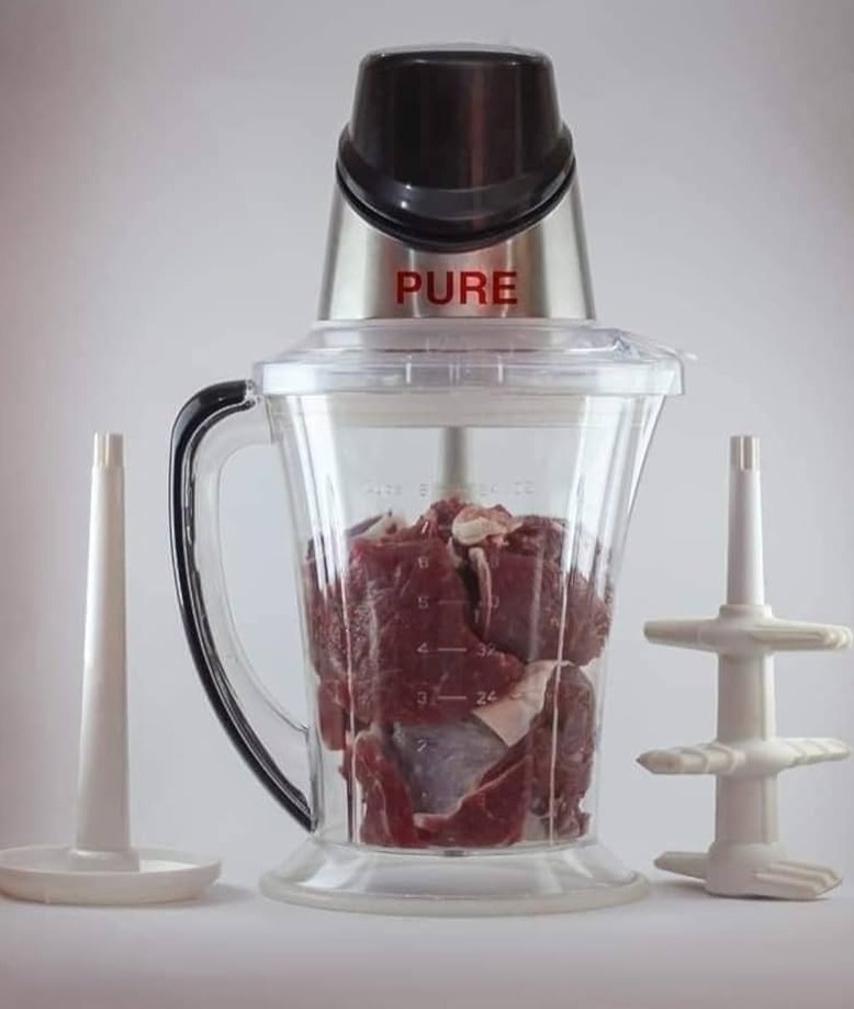 612V4pw0tTL__AC_UF894_1000_QL80_-edited كبه و قطاعه لحوم وخضروات بيور PURE مع قشاره ثوم 2 لتر 800 وات 800.0 واط مفرمة لحم من متعدد الألوان - الصورة 1
